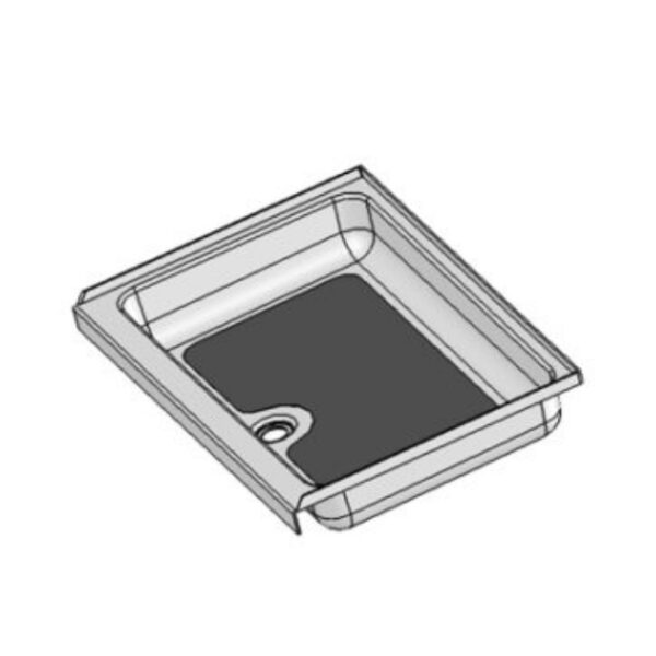 Specialty Recreation Rectangular Shower Pan, 24 x 38 Inch, Parchment White