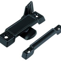 JR Products Window Latch, Hehr Style, Black, Metal
