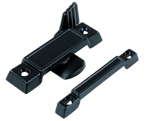 JR Products Window Latch, Hehr Style, Black, Metal