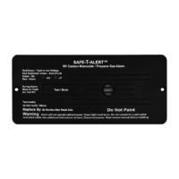 MTI Industries Carbon Monoxide and Propane Detector, Flush Mount, Black