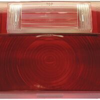Peterson Red/Clear Trailer Light Lens, Snap-On