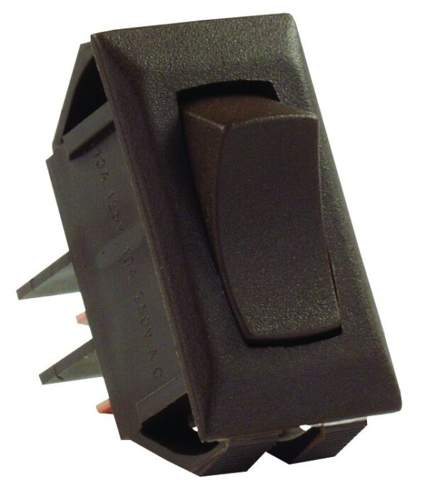 JR Products Momentary Switch, On-Off, 13 Amp, Brown