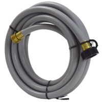 Valterra Waste Flush Hose 15 Feet, 1/2 Inch Diameter, Gray