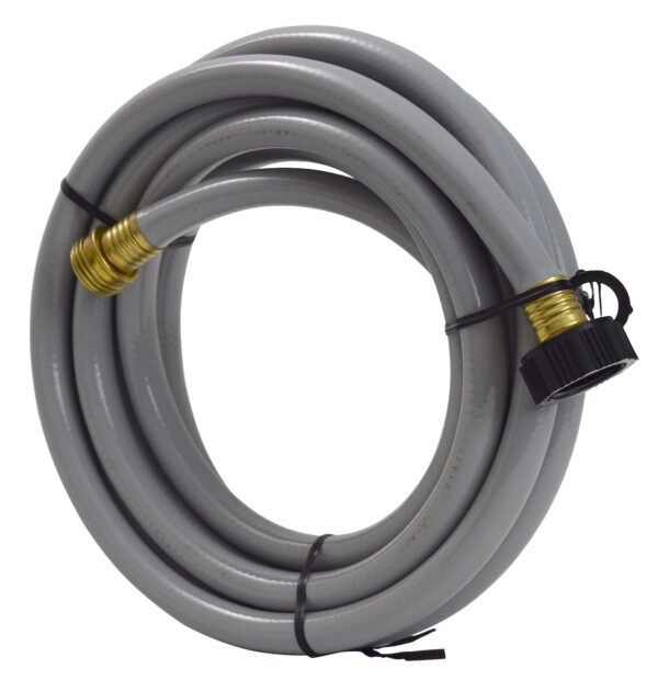 Valterra Waste Flush Hose 15 Feet, 1/2 Inch Diameter, Gray