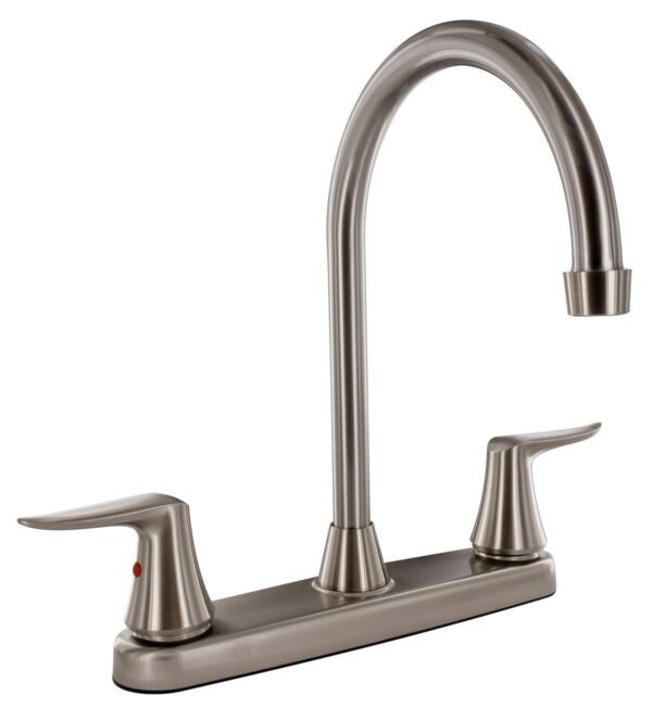 Phoenix Products 8 Inch High Arc Kitchen Faucet, Brushed Nickel, Silver