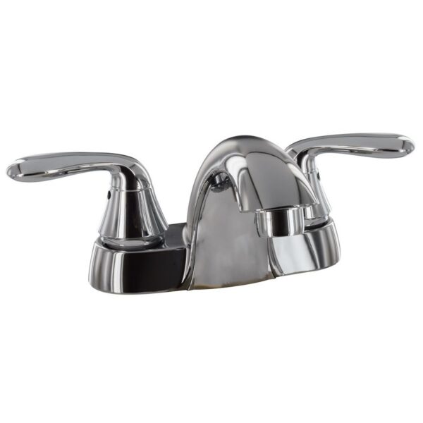 Phoenix RV Lavatory Faucet, Dual Lever, 4 Inch, Chrome Plated