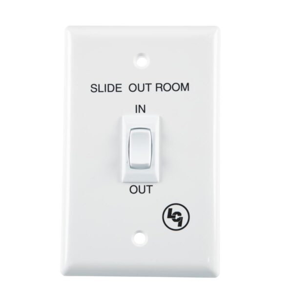 Lippert Slide Out Switch, White Rocker with Panel Mount
