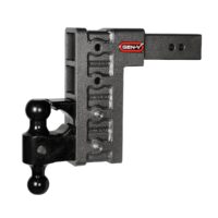 Gen-Y Mega Duty 21,000 lb Hitch Ball Mount, 2.5" Receiver, 9" Drop/Rise, Silver