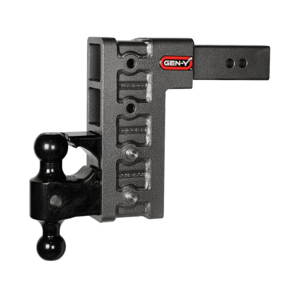 Gen-Y Mega Duty 21,000 lb Hitch Ball Mount, 2.5" Receiver, 9" Drop/Rise, Silver