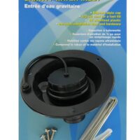 Valterra Recessed Gravity Feed Fresh Water Inlet, Black