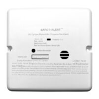 MTI Safe-T-Alert Carbon Monoxide and Propane Detector, 12V Flush Mount, White