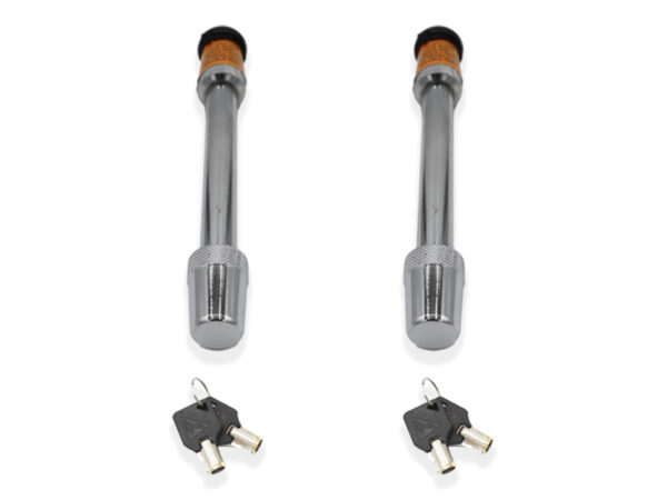 Blue Ox 5/8 Inch Locking Hitch Pin Set, Silver, Chrome Plated (2-Pack)