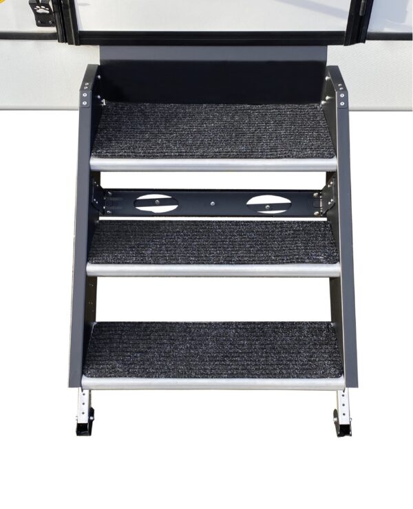 Trailersphere Entry Step Rug, Charcoal, Set of 2, Hook-and-Loop