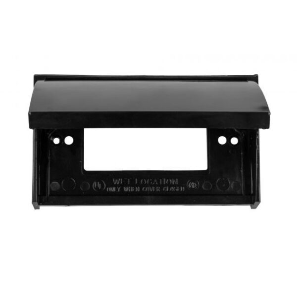 JR Products GFCI Receptacle Cover, Weatherproof, Black