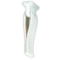 JR Products Type C Elastic Sew-In Curtain Glider, White Plastic, Set of 14