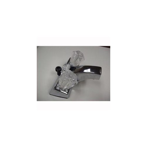 LaSalle Bristol Lavatory Faucet, 4 Inch Diverter Spout, Chrome Silver