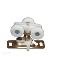 RV Designer Sliding Door Roller, 3/4 Inch Diameter, White, Set of 2