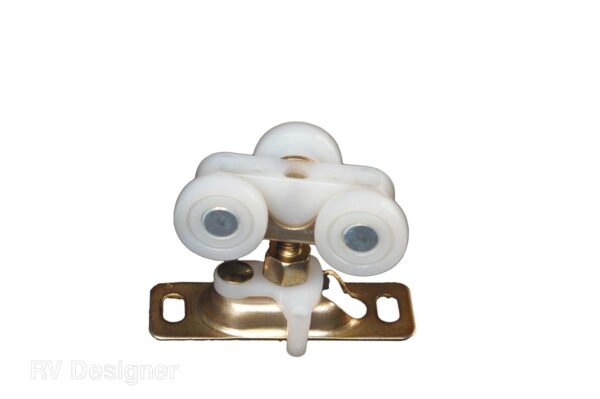 RV Designer Sliding Door Roller, 3/4 Inch Diameter, White, Set of 2