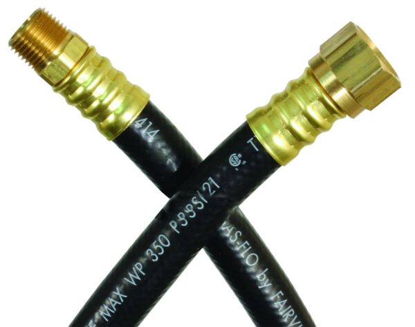 JR Products Propane Hose, 3 Feet, 1/2 x 3/8 Inch, Mixed Ends Adapter