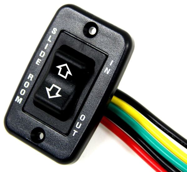 Lippert Slide-Out Rocker Switch, Black with Panel