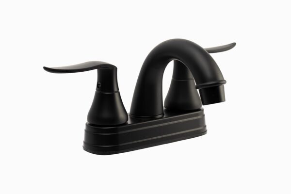 Dura Faucet Lavatory Sink Faucet, Dual Lever, Mid Arc, Matte Black