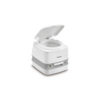 Thetford Porta Potti Portable Toilet, White, Hand Pump, 2.6-Gallon, 12-Inch Seat