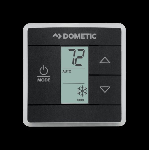 Dometic Wall Thermostat, 12V, Single-Stage, Furnace/Air Conditioner/Heat Strip/Heat Pump, 40-90°F