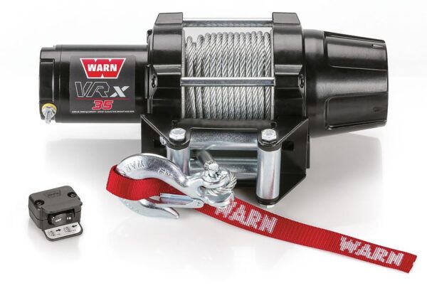 WARN VRX 35 3500 lb Winch, Steel Line, Wired, Black