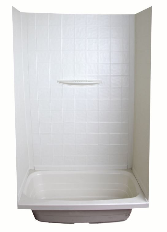 Lippert Shower Surround, 24 in. x 36 in. x 56 in., White, ABS