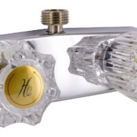 Phoenix Products Shower Control Valve, 2-Handle, Brass with Chrome, 4 Inch Centre, Vacuum Breaker