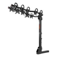 CURT Premium Hitch Bike Rack, Black, 2 Inch Receiver, Foldable, Holds 5 Bikes