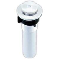 JR Products Pop-Stop Sink Strainer, 1.375" to 1.75" Plastic Stem