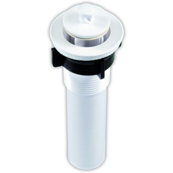 JR Products Pop-Stop Sink Strainer, 1.375" to 1.75" Plastic Stem