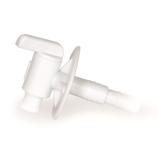 Camco Fresh Water Tank Drain Valve with Barbed Ends, 3/8 and 1/2 Inch