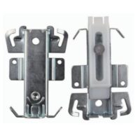 JR Products Interior Door Guide, Bottom, Silver, Floor-Mount, Set of 2
