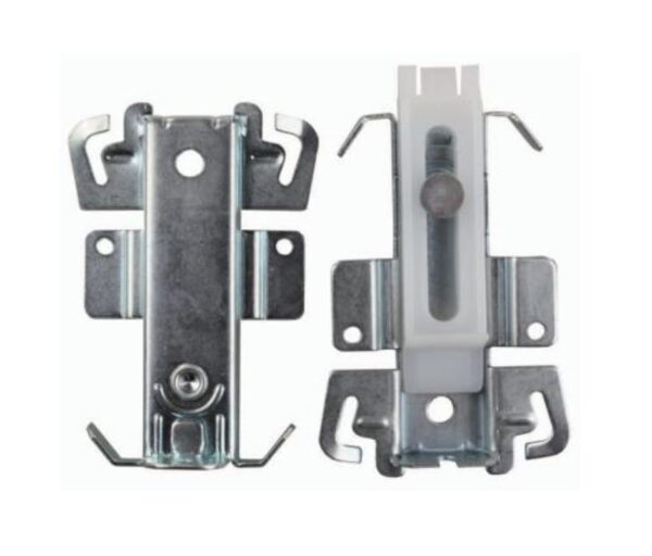 JR Products Interior Door Guide, Bottom, Silver, Floor-Mount, Set of 2