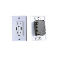 RV Designer 15 Ampere Dual Outlet, 120 Volt, Tamper-Resistant, White