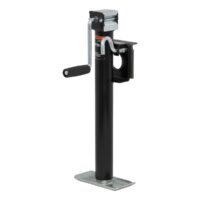 CURT A-Frame Swivel Trailer Tongue Jack, 2,000 lb, Round Sidewind