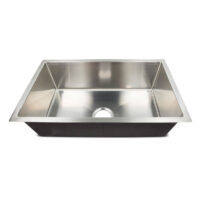 Lippert Better Bath Stainless Steel Sink, Single Bowl, 16 x 27 Inch, Silver