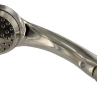 Phoenix Products Hand-Held Shower Head, Silver Brass with Brushed Nickel Finish, No Hose
