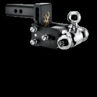 B and W Trailer Hitches Triple Ball Mount, 2 Inch Receiver, 10,000 lb Capacity
