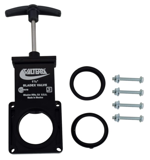 Valterra 1-1/2 Inch Gray Water Sewer Valve with Plastic Handle