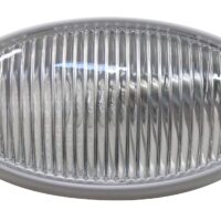 Valterra Compact Oval Porch Light, 6 Inch, Incandescent, White, No Switch