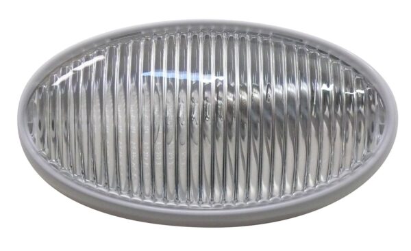 Valterra Compact Oval Porch Light, 6 Inch, Incandescent, White, No Switch