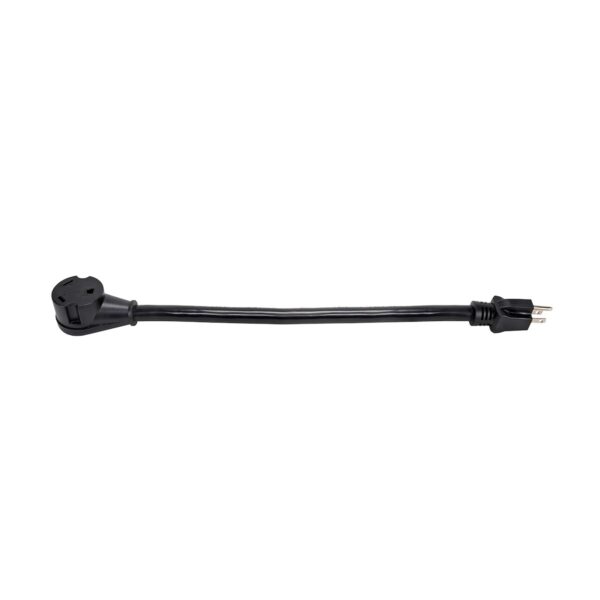 Arcon RV Power Cord Adapter, 15A to 30A, 18-Inch, Black