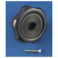 Strybuc Window Crank Knob, Black, 2-1/8 Inch Diameter, 7/8 Inch Shaft