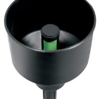 Hopkins FloTool Large Portable Fuel Filter Funnel, 5.5 inch Basin, Black