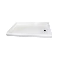 Specialty Recreation Rectangular Shower Pan, 24 x 32 Inch, White