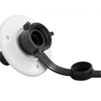 JR Products Fresh Water Inlet, Polar White, Surface Mount