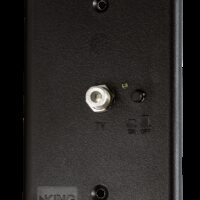 KING 12 Volt DC Power Receptacle Wall Plate, Black